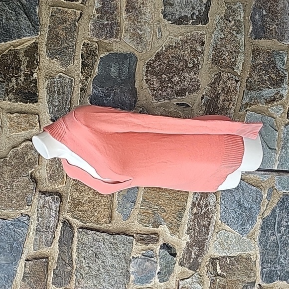 J CREW Collection Orange Italian Cashmere V Neck Pullover Sweater Sz S - Picture 3 of 7